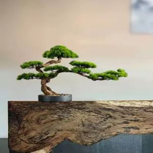소나무 매화 모형 인조목 분재 개업식화분 승진 축하