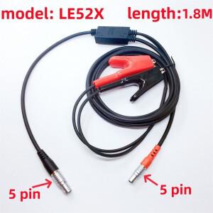 케이블 LE52X rS82 S86 G1 G2 G3 G6 T3 남쪽 GPS RTK GNSS 용 전원 데이터 어댑터 가능 1B 5pin  0B 클립