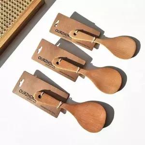 오목 느티나무 주걱 조리용 원목 주걱 세트 스푼 나무 볶음용