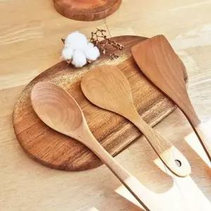 조리용 원목 주걱 세트 나무 느티나무 주걱 볶음용 요리 주방