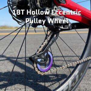 18T 중공 편심 풀리 휠 리어 디레일러 세라믹 베어링 9 10 11 12단 시마노 R8000 MTB 로드 자전거 부품