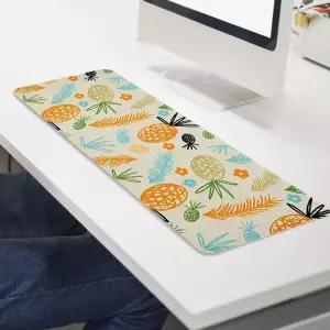파인애플 마우스 장패드 롱 대형 키보드패드 장마우스