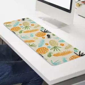 파인애플 마우스 장패드 롱 대형 키보드패드 장마우스