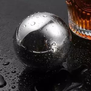 [골드스마일]쿨앤샷 원형 아이스큐브 4p세트 양주얼음 메탈얼음 하