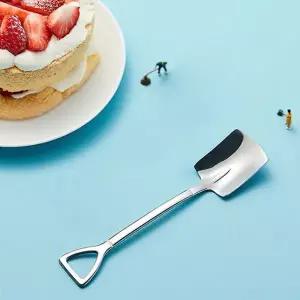 와우카페 삽모양 티스푼 5p 스텐 빙수 디저트스푼 홈