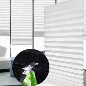 무타공 셀프 블라인드 고정 집게 포함/거실 커텐 창문 커튼 가림막 가리개 암막 브라인드 붙이는 버티컬