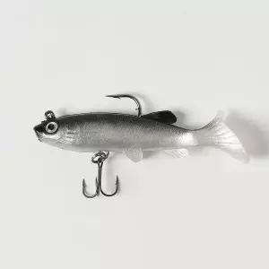 [골드스마일]웨이트훅 쉐드웜 루어 지그 갈치 배스낚시 블랙화이트