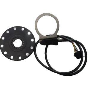 수정된 부품 전기 자전거 페달 보조 센서(맞춤형) 전자 더블 홀 12 자석 4핀 PAS 시스템 DIY eBike