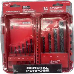 밀워키 일렉트릭 - 비트 14PC 썬더볼트 블랙 옥사이드 세트