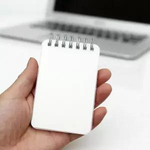 투명커버 무지 수첩 10p세트 스프링 포켓 작은수첩 포