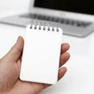 투명커버 무지 수첩 10p세트 스프링 포켓 작은수첩 포