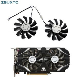 msi호환 GTX 1050 2GT OC 4GT 그래픽 비디오 카드 냉각 팬 2Pin 용 75MM HA8010H12F-Z GTX1050 GPU 쿨러 교
