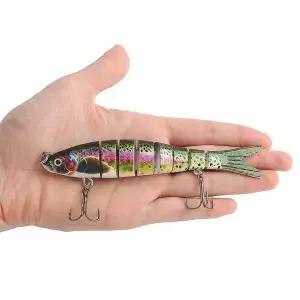 히트피싱 8단 관절 루어 물고기C 바다낚시 가짜미끼