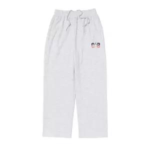 카고브로스 AMERICAN LOGO LOGO SWEAT PANTS (R.GRAY) - black