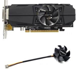 47MM FS1250-S2053A DC 12V 0.19A 3 핀 GTX 1050TI GPU 쿨러 팬(기가바이트 OC 로우 프로파일 4G 그래픽 카