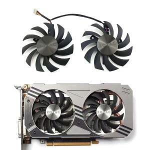 2피스 75mm DC 12V 0.35A GA81S2U PLD08010S12HH GTX 1060 Gpu 쿨러 Zotac 950 960 냉각 팬