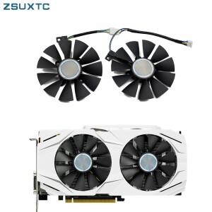 ASUS호환 듀얼 시리즈 GTX 1070 RX 480 470 570 그래픽 카드용 쿨러 팬  PLD09210S12HH GTX1060 RX480  87m