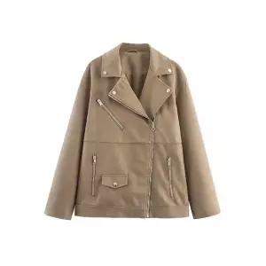 EAMT 여성 가을 무스탕 재킷 코트 YJ3