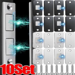 Strong Magnetic Cabinet Catches Ultra Thin Door Stops Invisible Adhesive Drawer Cupboard Closet Lock