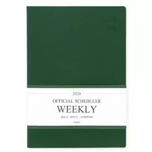 [셀러에이드]TBZ 인디고 다이어리 빅 위클리 스케줄러 그린