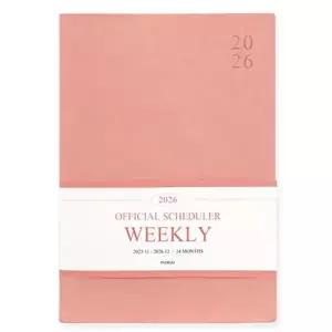 [셀러에이드]TBZ 인디고 다이어리 빅 위클리 스케줄러 핑크무스