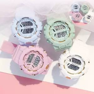 손목시계 LED 남성 여성 방수 패션 컬러 디지털 전자 손목 시계