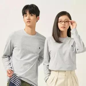 [백화점 정품] 빈폴 멘 [FW25]Essential 남녀공용 수피마코튼 라운드넥 티셔츠 - 그레이 BC5741E023 LL