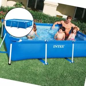 글로 프레임 대형 풀장 220x150x60cm 마당수영장 야외풀장