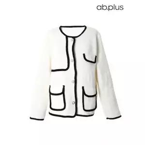 [ab.plus] 라인 배색 디테일 앙고라 자켓 (LSX4MJ31A)