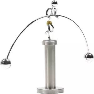 써니테크 스틸 밸런스 물리학 장난감 역도기 키네틱 아트 책상 장식용 감압 과학 홈 오피스 WJ020