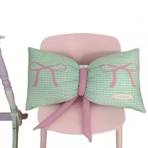 소파 리본 베개 등받이 패브릭 침대 쿠션