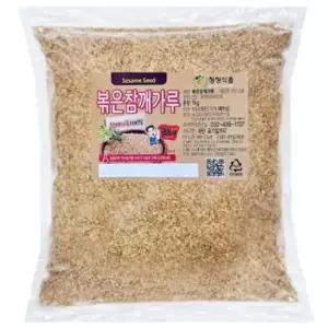 청정식품 볶은참깨가루 1k 고소한참깨볶음 업소용 대용량 1kg 5개 식사 외식 분식 즉석요리 일식 점심시간