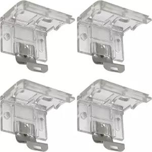 금속 클립이 있는 Rhixidenc 4 PCS 장착 브래킷 1인치(25mm) PVC 무선 벌집 및 주름 음영 블라인드