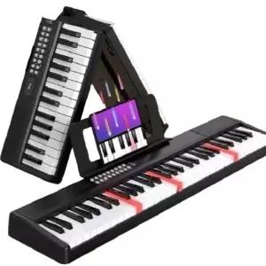 접히는 피아노 61건반 접이식 롤타입 입문용 키보드 무선 저소음 기계식 블루투스