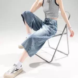 미니코코네 여자 청반바지 청바지 데님 7부 반바지 DOS1