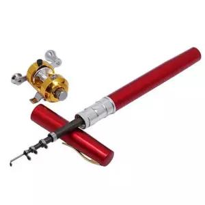 휴대용 펜 낚시대 6단 가이드 릴낚시 미니낚시대