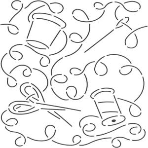 퀼팅 크리에이션 재봉틀 퀼트 스텐실