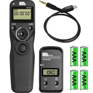 [미국배송] 소니 A99II A77II A58 A68 A7 A7II A7R A7RII A7S A7SII A3000 A5100 A5000 A6000용 픽셀 무선 셔터 리모컨 제어 TW283