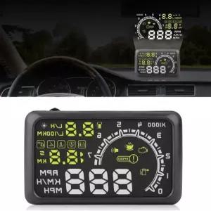 5.5 빅 스크린 윈드실드 HUD 헤드업 디스플레이 OBD2 EOBD L/H 속도 경고 시스템