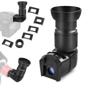 [미국배송] 캐논호환 니콘 펜탁스호환 미놀타 다이낙스 삼성호환 올림푸스와 같은 DSLR 카메라용 6개의 장착 망원경 어댑터를 갖춘 아스트로마니아 직각 뷰파인더 1배/2.5배 배율