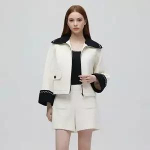 [갤러리아] (26봄) 밑단 스트링 A라인 트위드 자켓 (ES1WJ160)