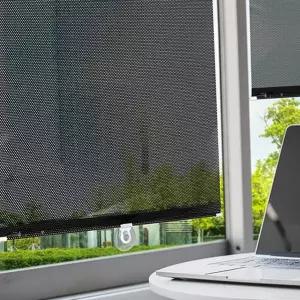 창문 햇빛 가리개 흡착식 롤업 베란다 붙이는 블라인드 거실 차량용 자동차 차량 차박 실내 커튼