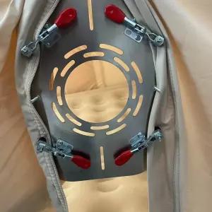 텐트 방염포 홀잭 연통구멍 난로 연통가드 스테인리스