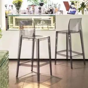 투명 홈바 의자 식탁 하이 아크릴 체어 바텐 인테리어 스툴