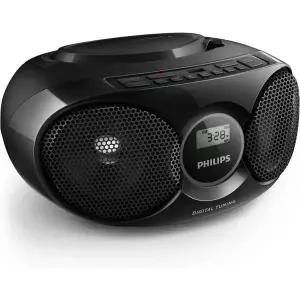 필립스 휴대용 CD 플레이어 붐박스 스테레오 다이내믹 베이스 부스트 스피커 USB Aux