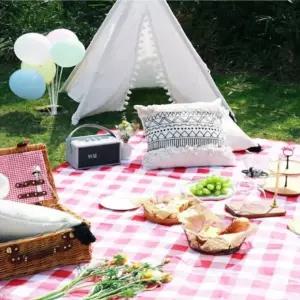 데일리마일샵  피크닉 야외 비치 방수 휴대용 돗자리 매트 1인용 100x150 초등학교 체험학습 캠핑 한강