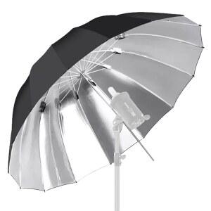 [미국배송] 사진 스튜디오 촬영을 위한 GODOX UB-L3 60인치 / 150CM 블랙/실버 반사 우산 사진