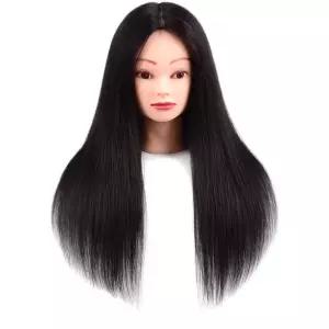 실습용 인모 통가발 미용학원 마네킹 커트 자격증 연습