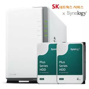 시놀로지 나스 DS223j 8TB,(HAT3300 4TB x2) NAS DSM 초기설정지원
