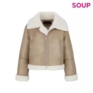 [롯데백화점]SOUP 무스탕 보아카라 숏자켓(SBBMU30)